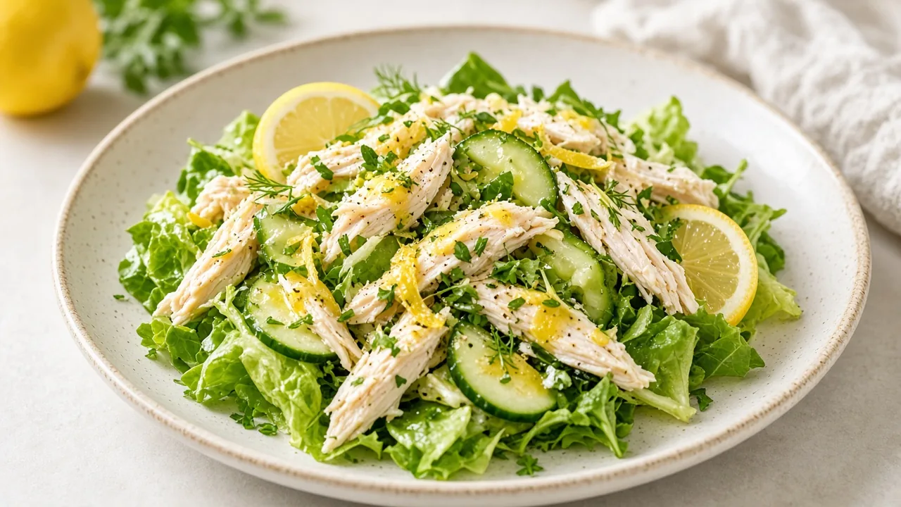 Crunchy Lemon Chicken Salad