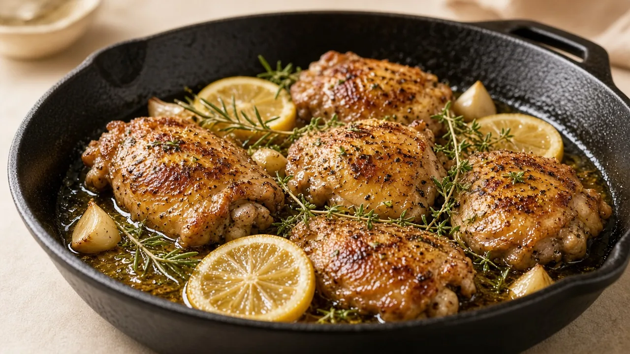 Lemon Herb Chicken Skillet